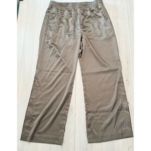 OLD NAVY Temple‎ Mid-Rise Wide-Leg Satin Track Pants breathable women's large
